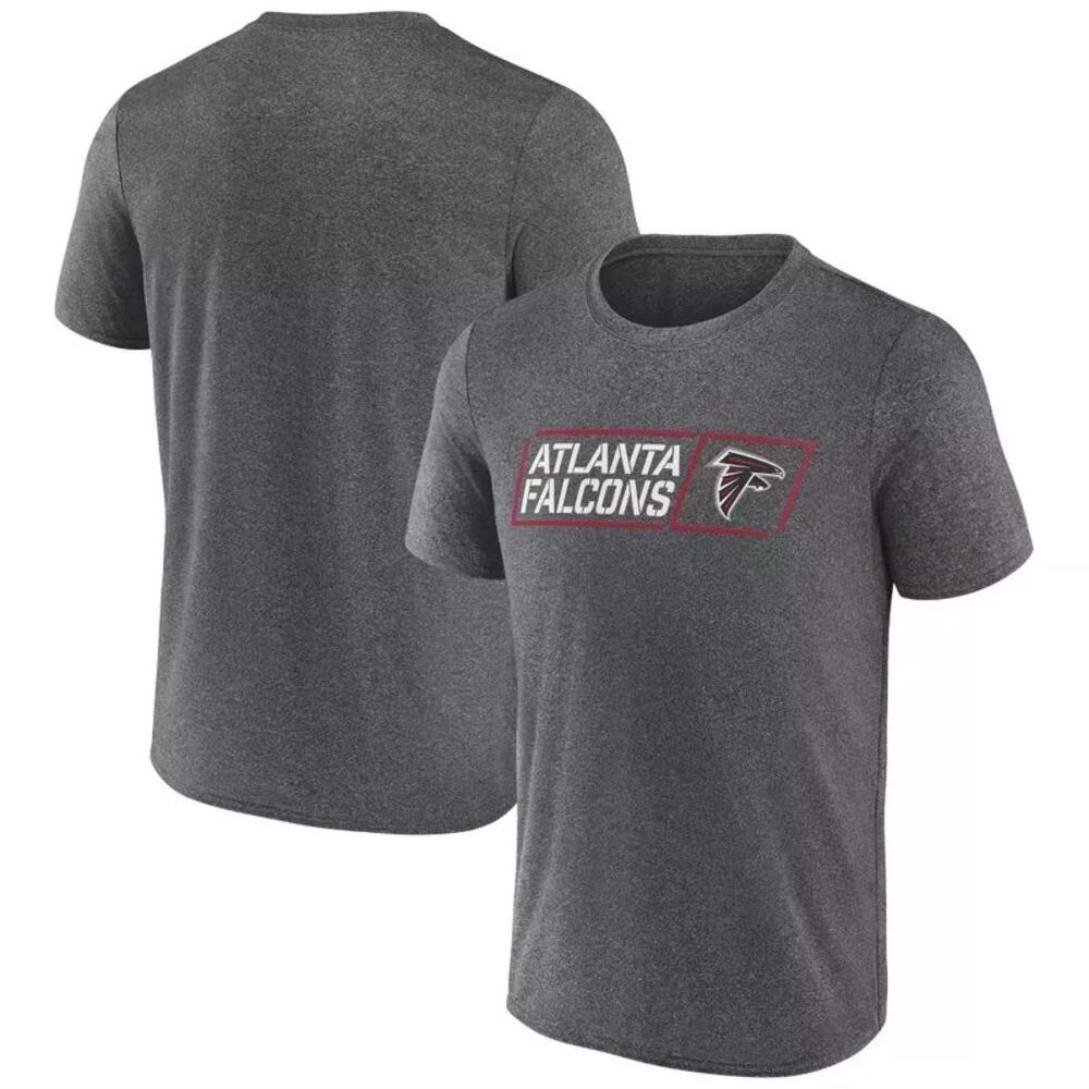 NFL Atlanta Falcons Men's Quick Tag Athleisure T-Shirt in Grey, Large